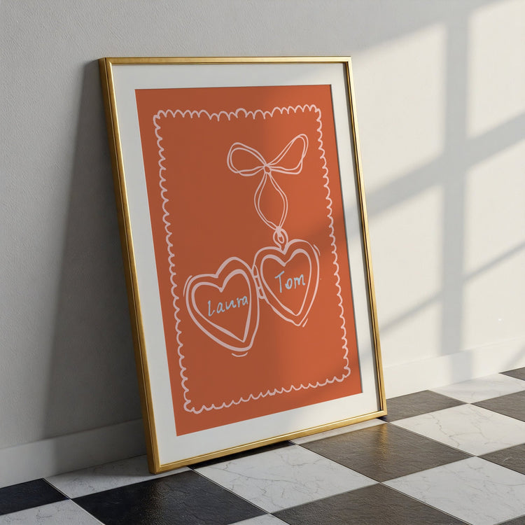 Personalised Locket Print