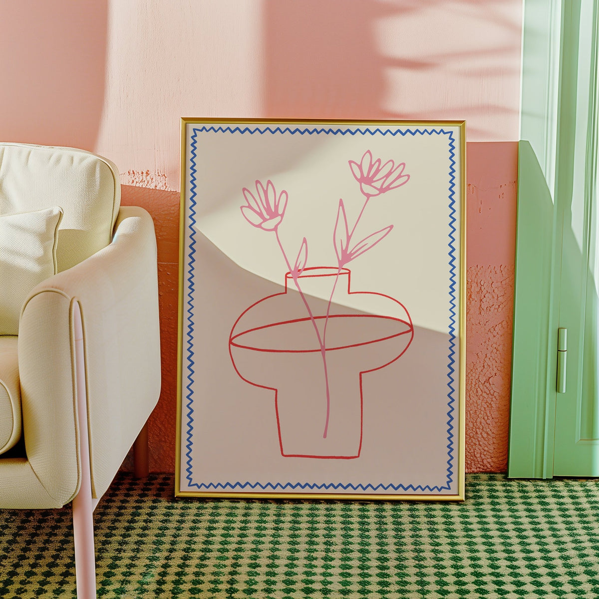 Spring Flowers Minimalist Print