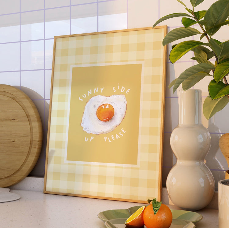 Sunny Side Up Egg Print