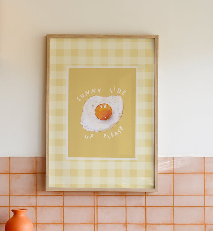 Sunny Side Up Egg Print