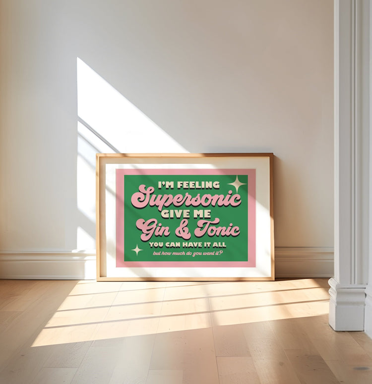 Supersonic Landscape Oasis Inspired Print