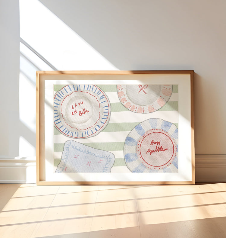 Tablescape Sage Kitchen Print