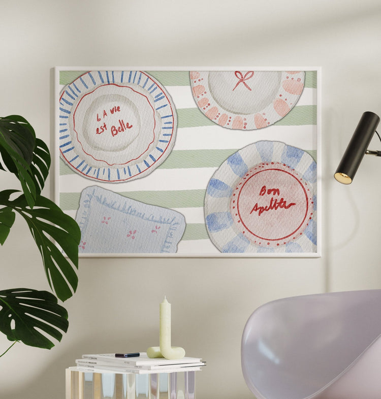 Tablescape Sage Kitchen Print