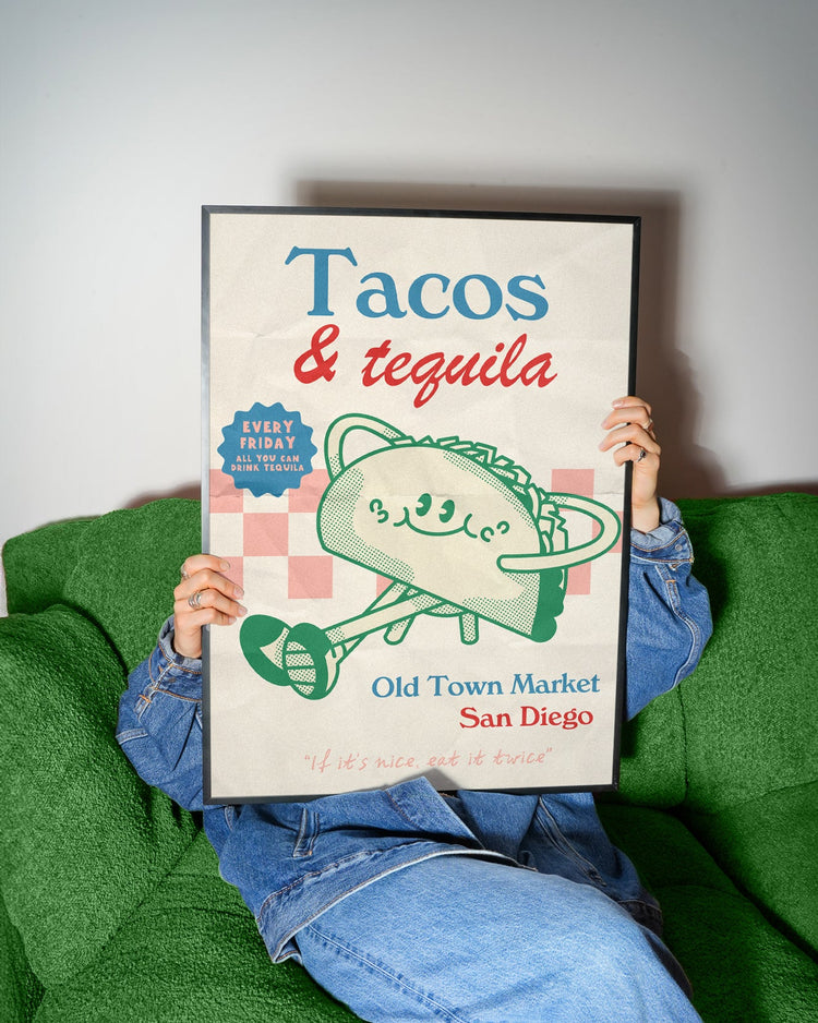 Tacos & Tequila Retro Kitchen Print