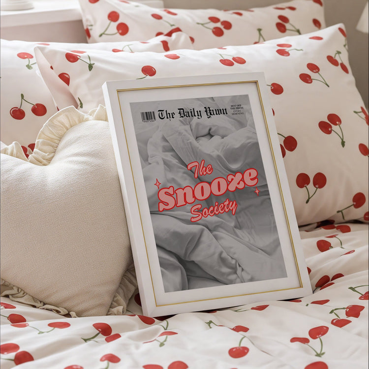 The Snooze Society Bedroom Print