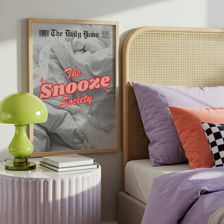 The Snooze Society Bedroom Print