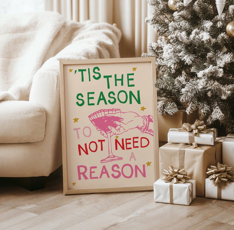 Tis The Season Christmas Wall Sign