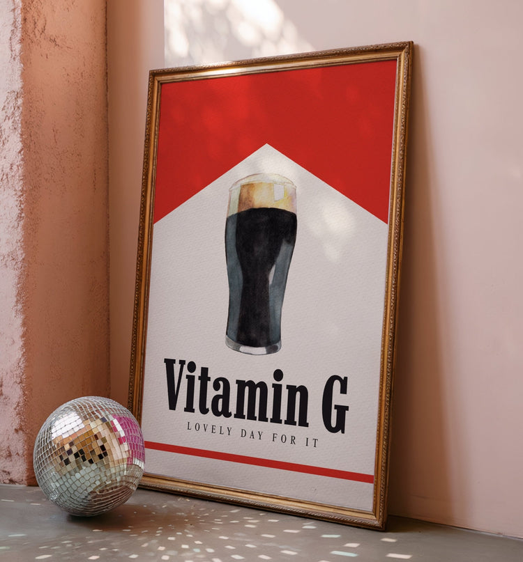 Vitamin G Pint Print