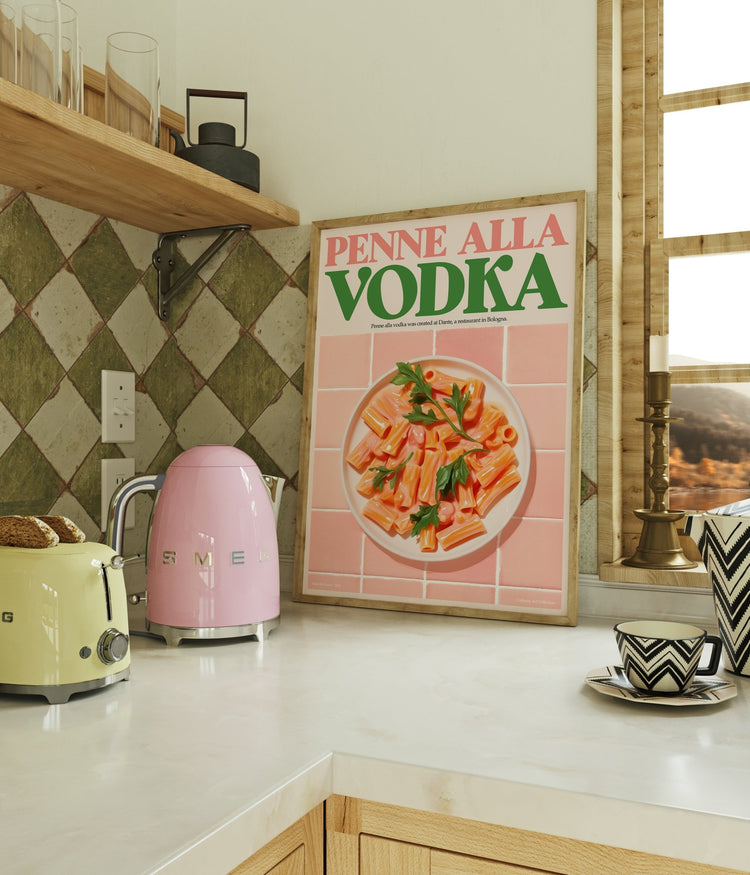 Vodka Pasta Kitchen Print