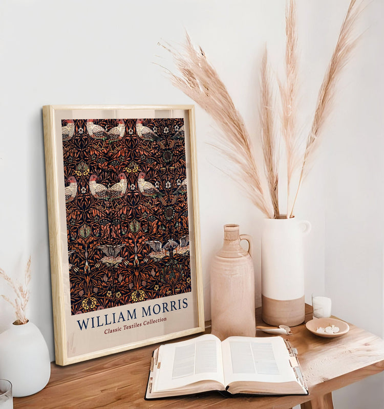William Morris Birds Textiles Print