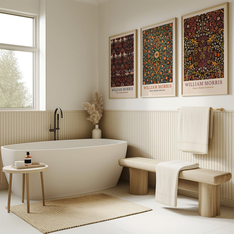 William Morris Edwardian Wall Art set of 3