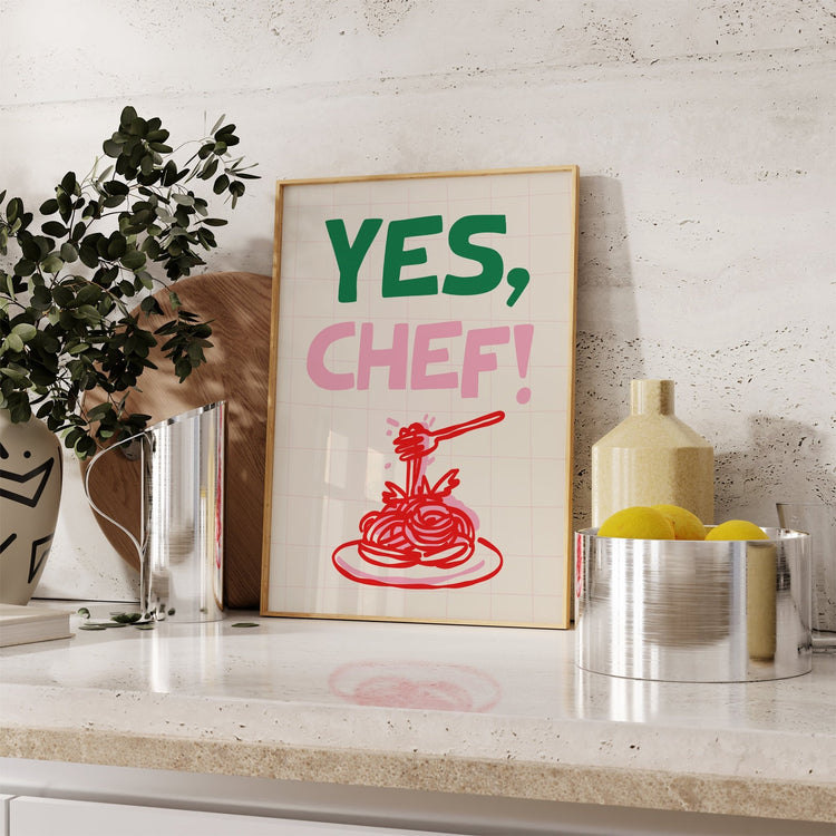 Yes Chef Kitchen Print