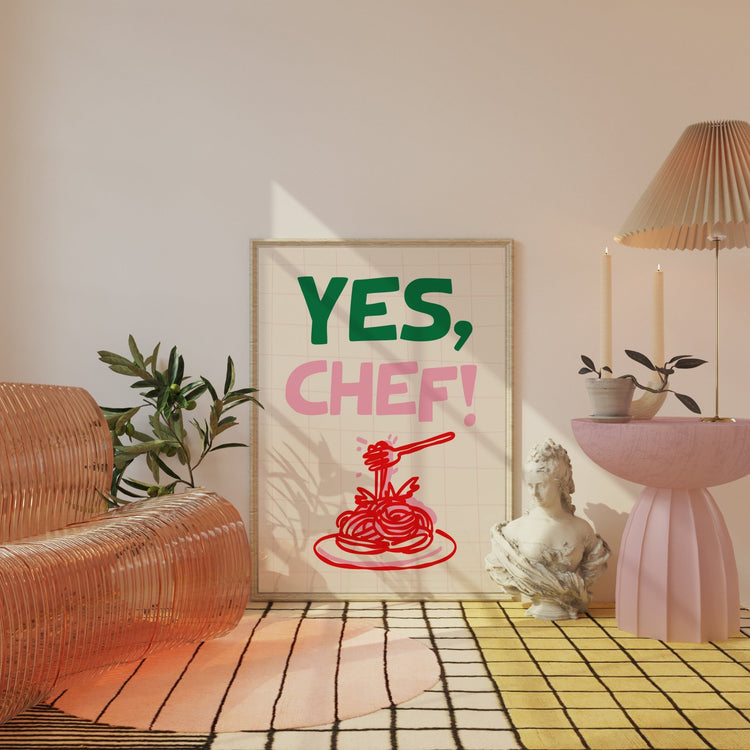 Yes Chef Kitchen Print