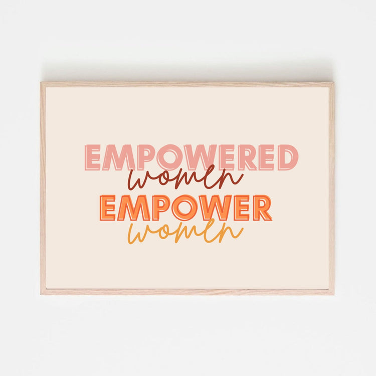 70s Inspired Empowered Women Poster