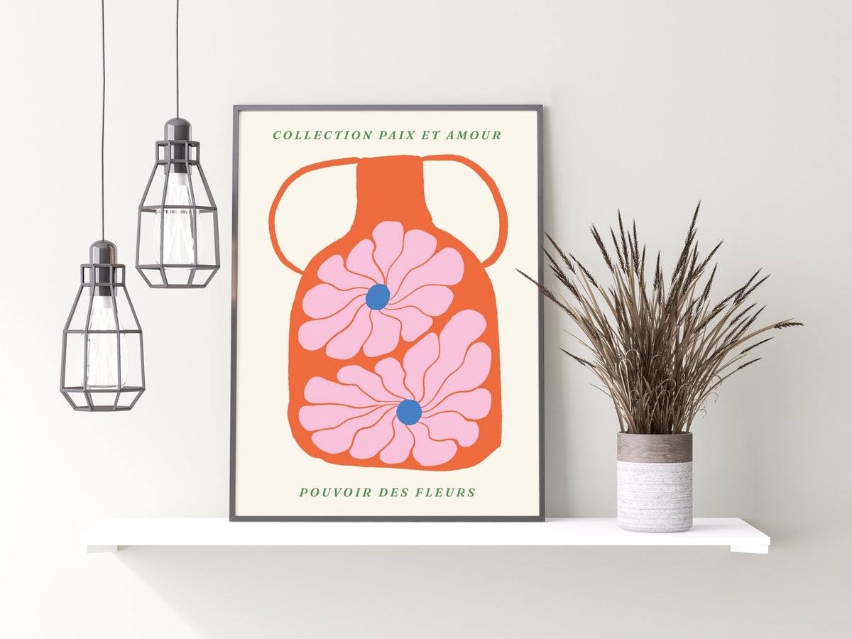 Abstract Flower Power Art 0.6 Wall Poster