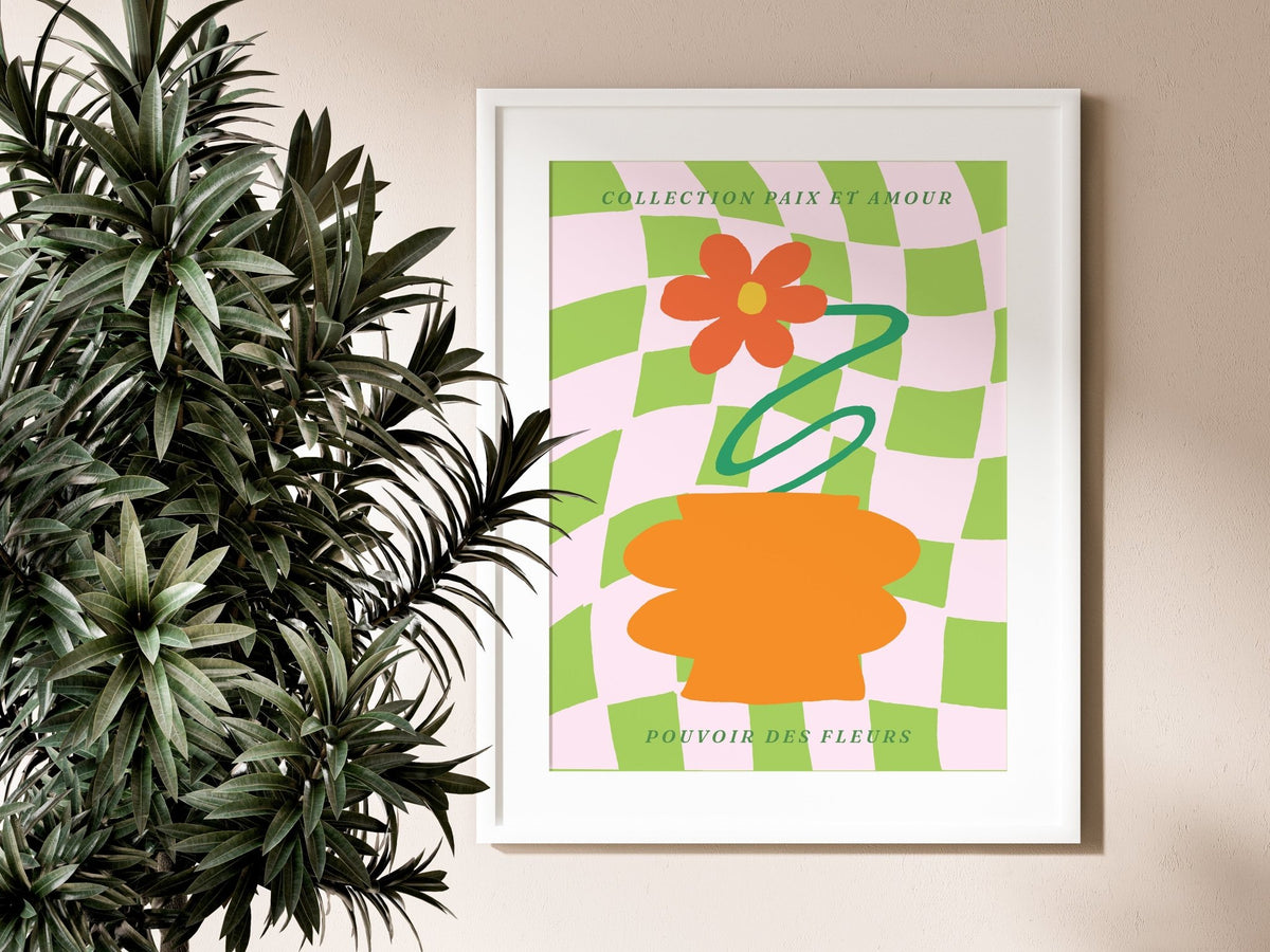Abstract Poster Flower Power 0.4 Poster