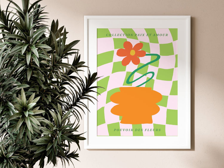 Abstract Poster Flower Power 0.4 Poster