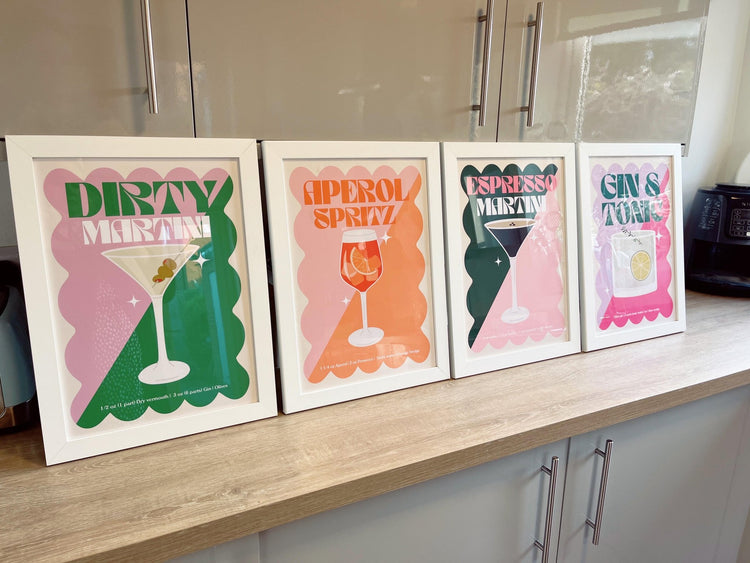 Aperol Spritz Cocktail Poster
