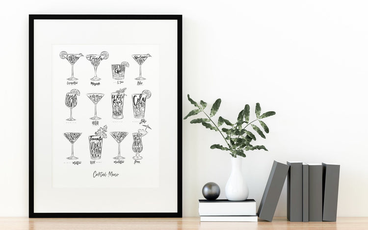 Cocktail Menu Poster