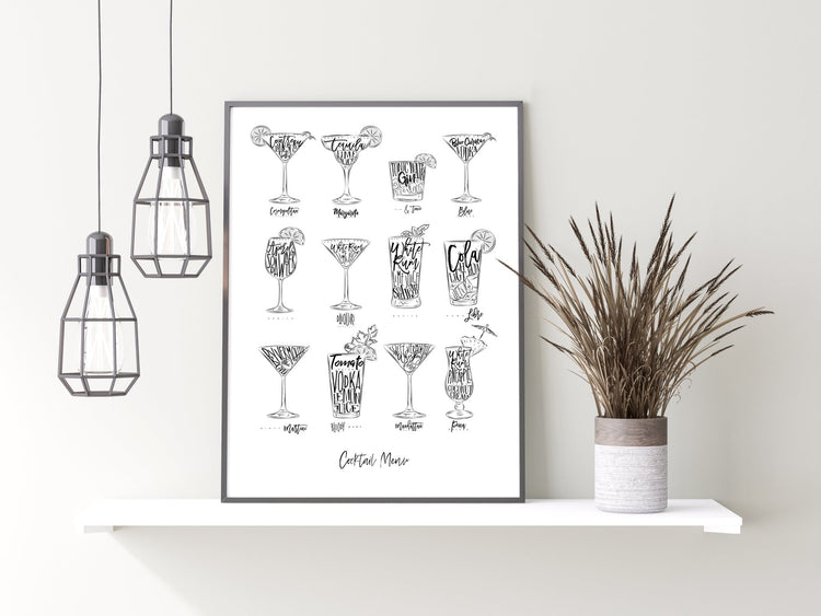 Cocktail Menu Print