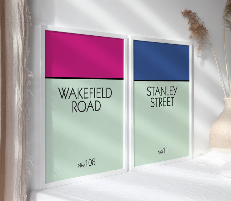 Custom Monopoly Inspired Hallway Print