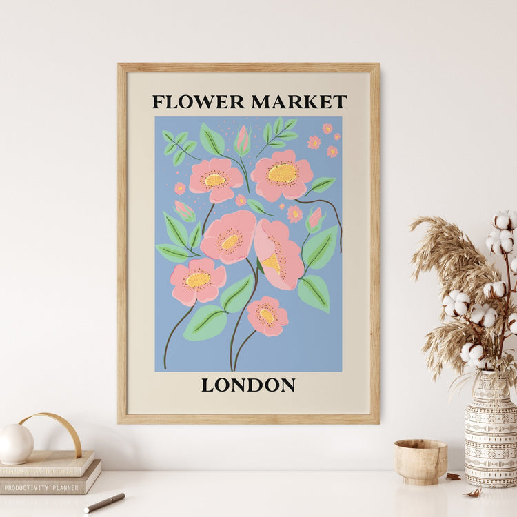 Flower Market London Poster