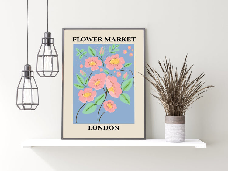 Flower Market London Wall Art