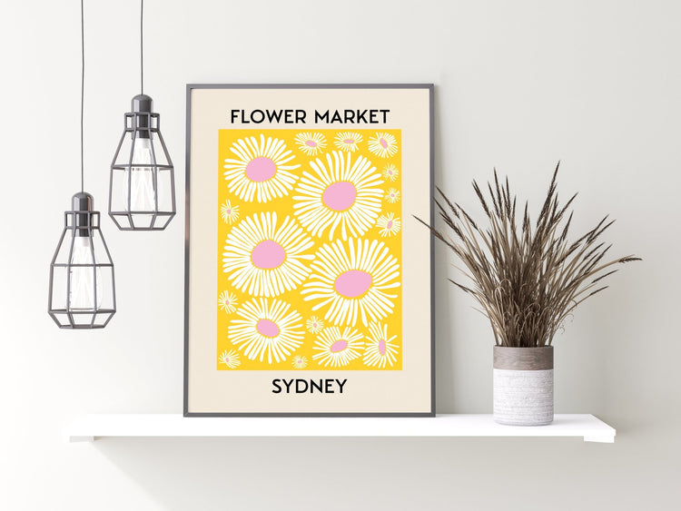 Flower Market Sydney Poster
