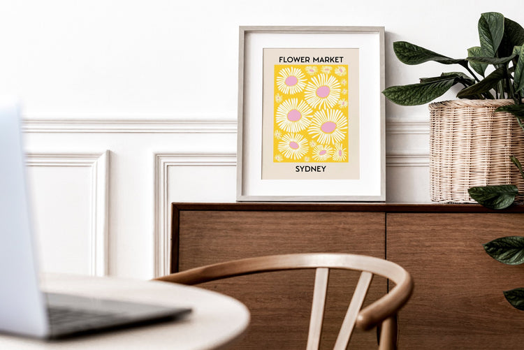 Flower Market Sydney Wall Poster