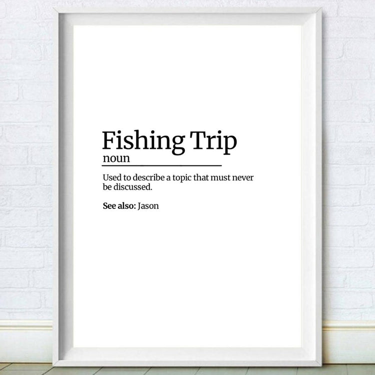 Gavin & Stacey Fishing Trip Definition Print