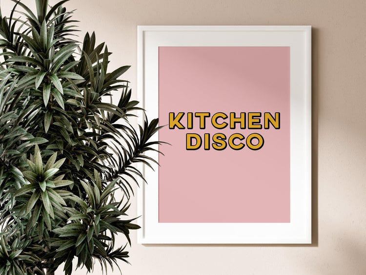 Kitchen Disco Wall Quote