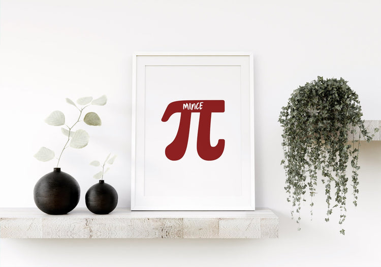 Mince Pie Abstract Christmas Wall Print