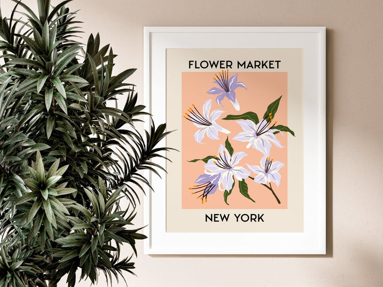 New York Flower Market Art