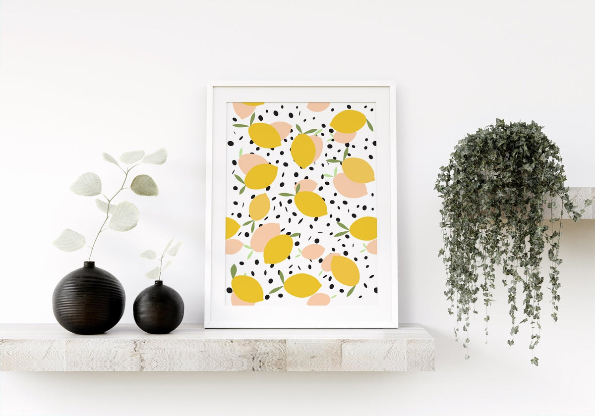 Pastel Lemons Art