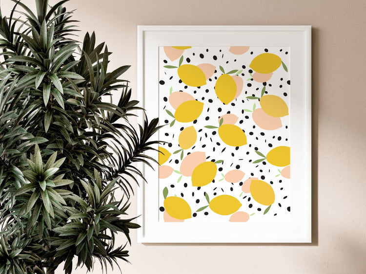 Pastel Lemons Wall Art