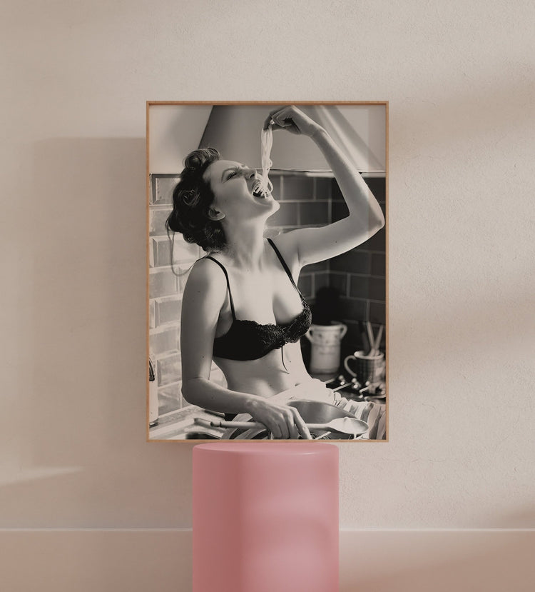 Retro Spaghetti Vintage Kitchen Art