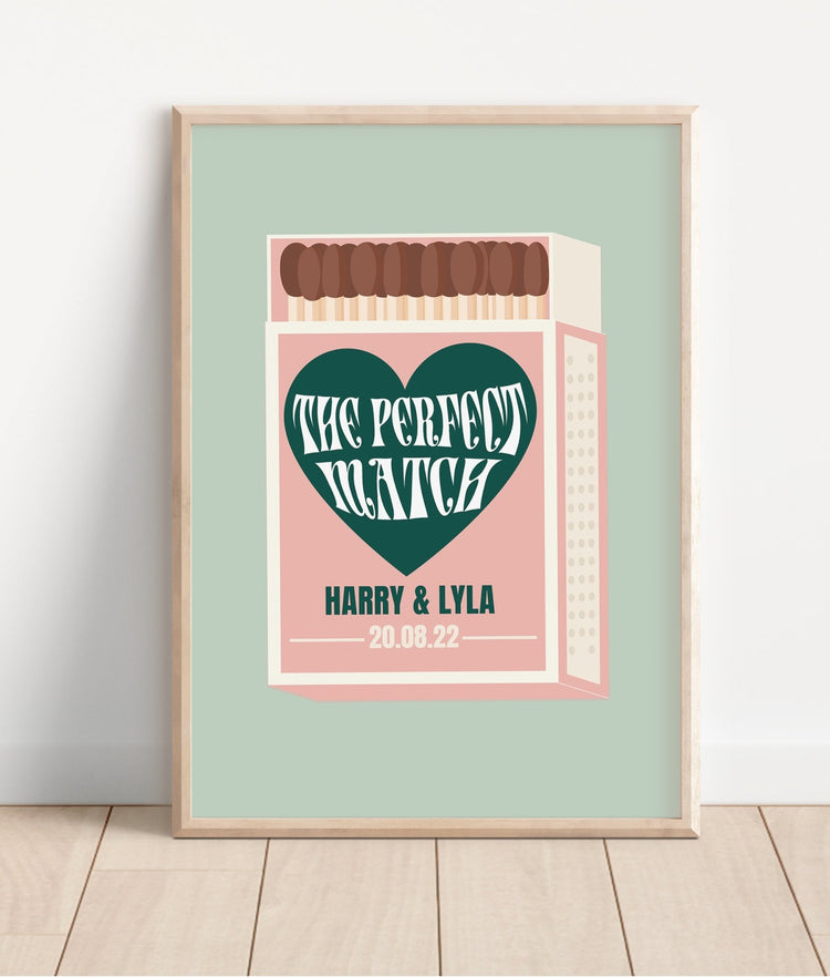 The Perfect Match Personalised Wedding Decor