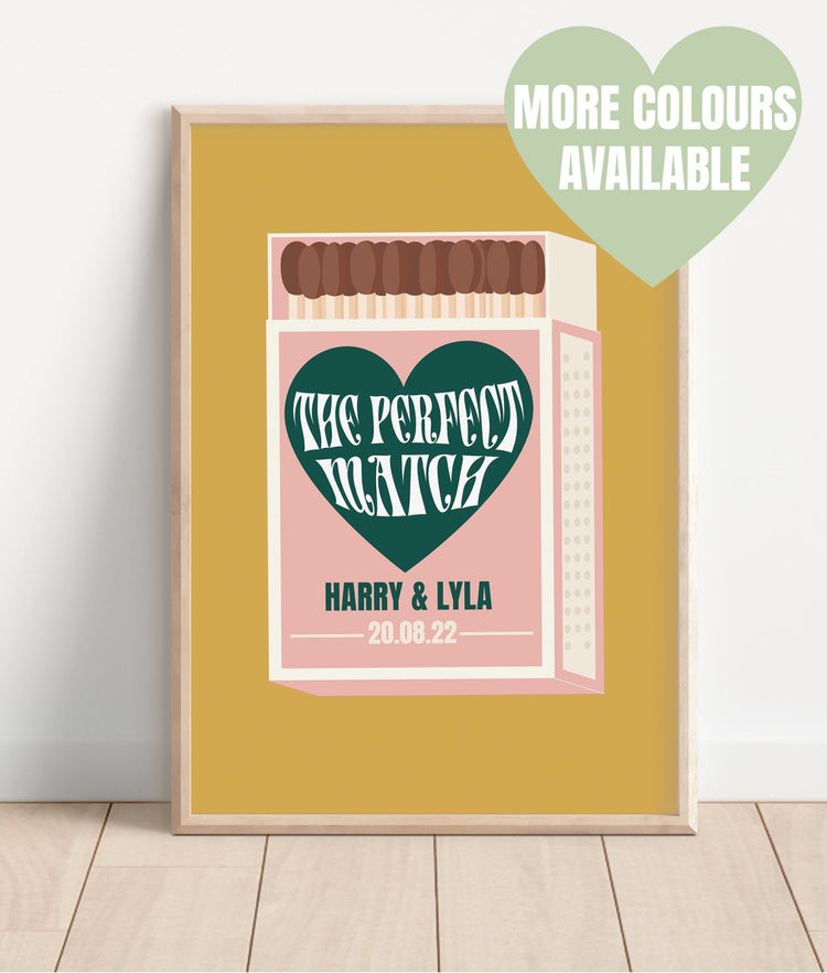 The Perfect Match Personalised Wedding Gift