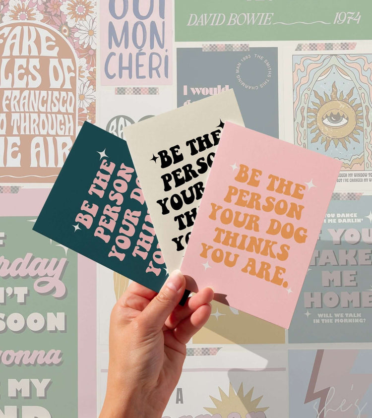 'Your Dog Thinks You Are' Dog Quote Poster