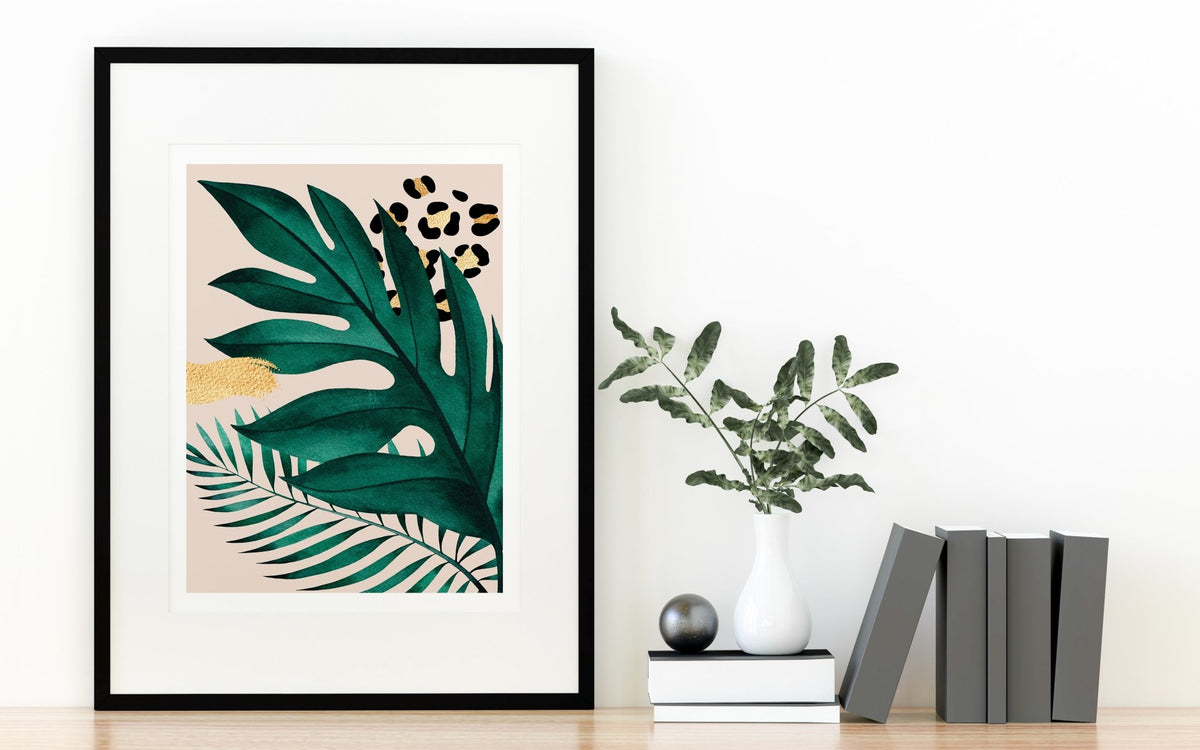 Abstract Pink Tropical Print