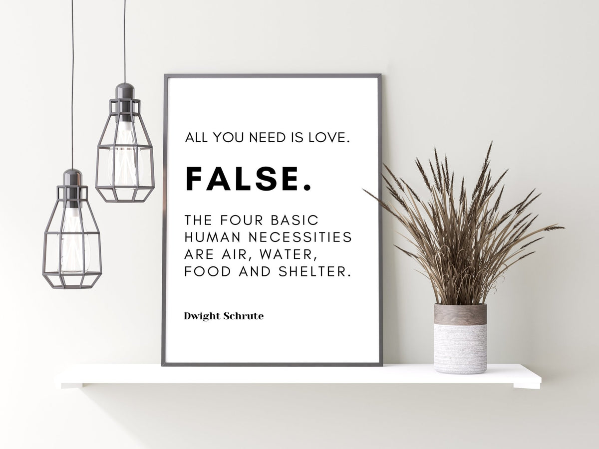Dwight FALSE- The US Office Print
