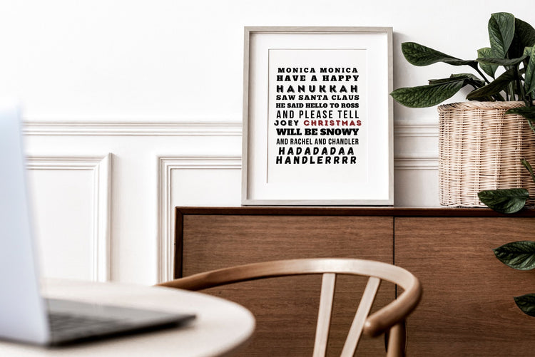 Friends Phoebe Christmas Song Print