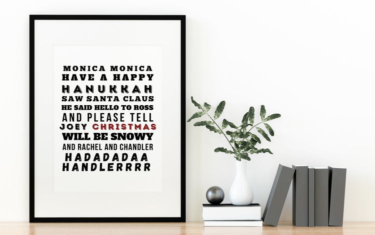Friends Phoebe Christmas Song Print