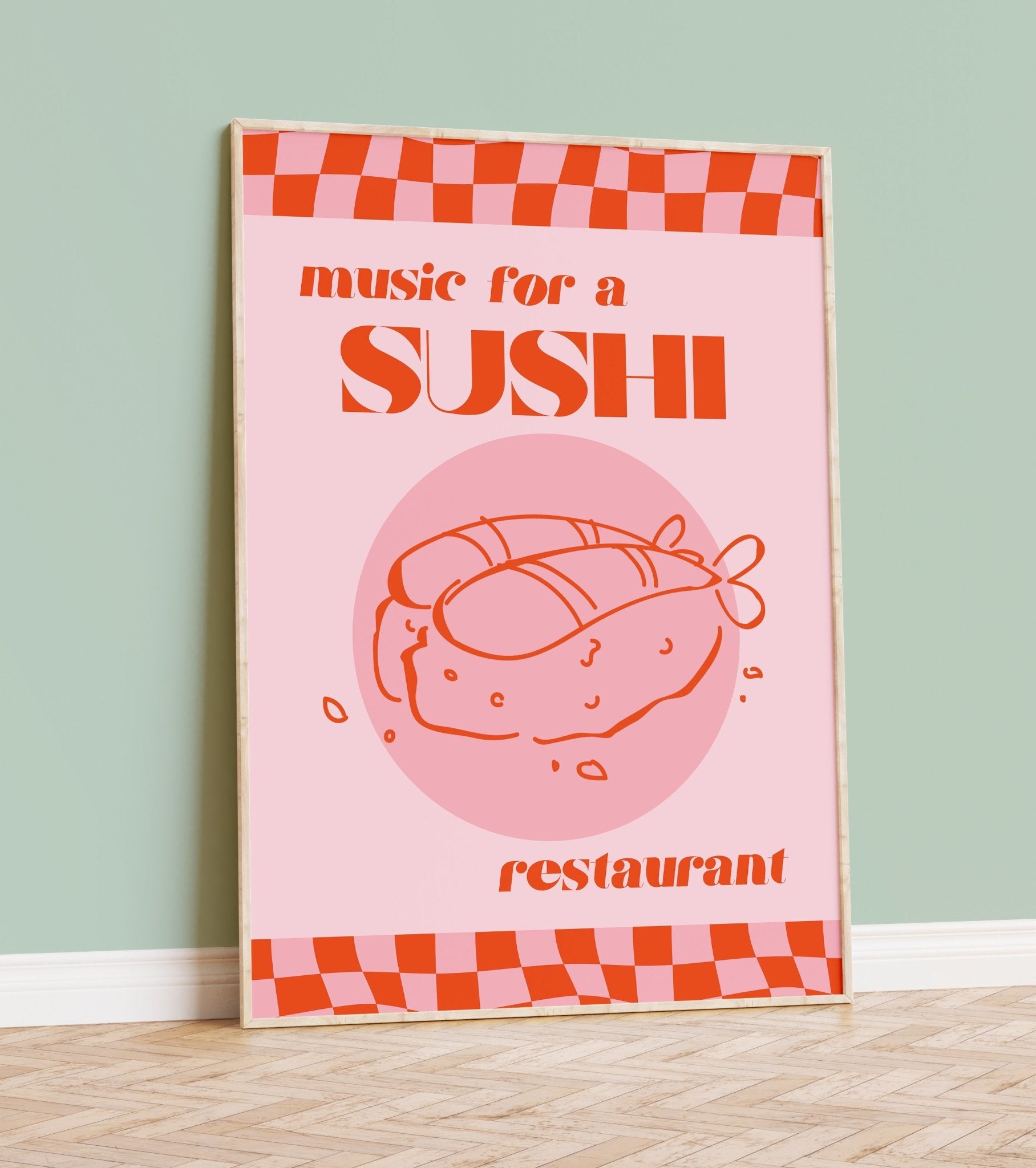 Sushi Restaurant Print Unique Wall Art from Moonshine Prints