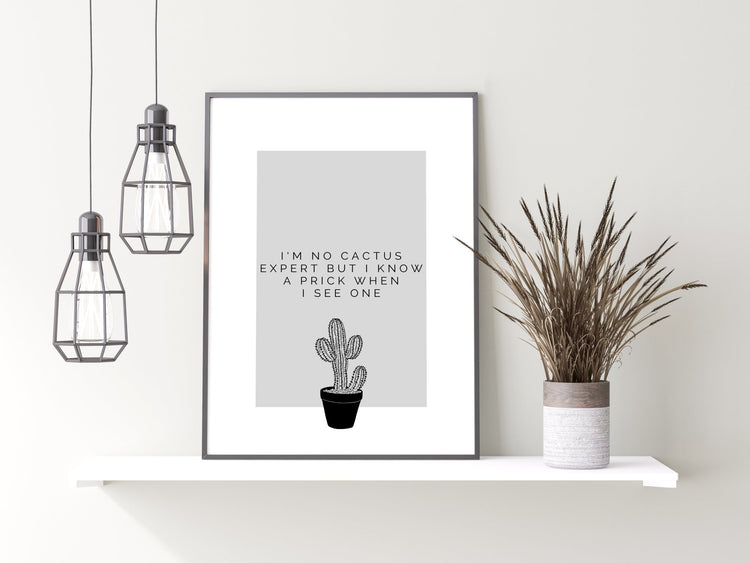 I'm No Cactus Expert Print