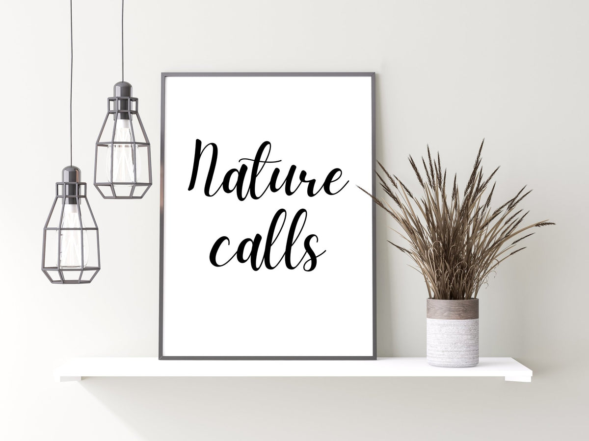 Nature Calls Quirky Bathroom Décor