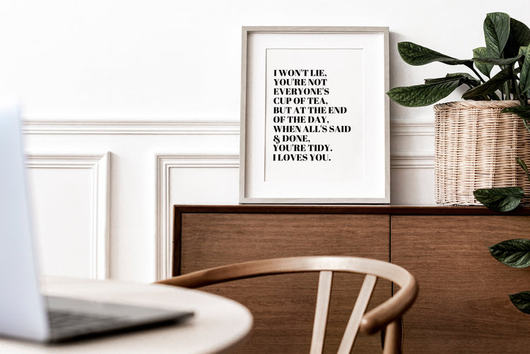 Nessa Gavin & Stacey Quote Print