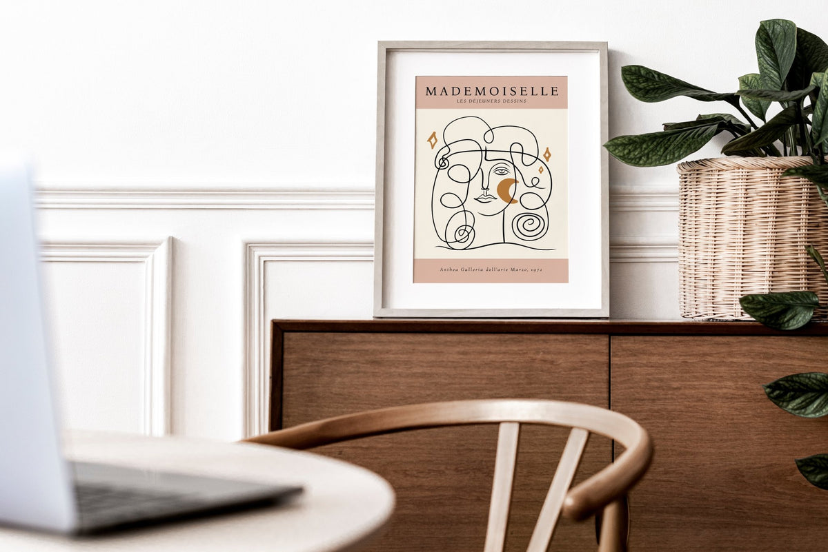 Picasso Abstract Face Inspired Print 03