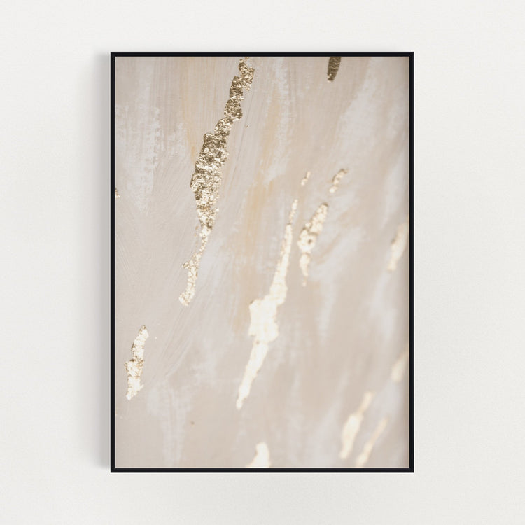 Neutral Gold Metallic Print