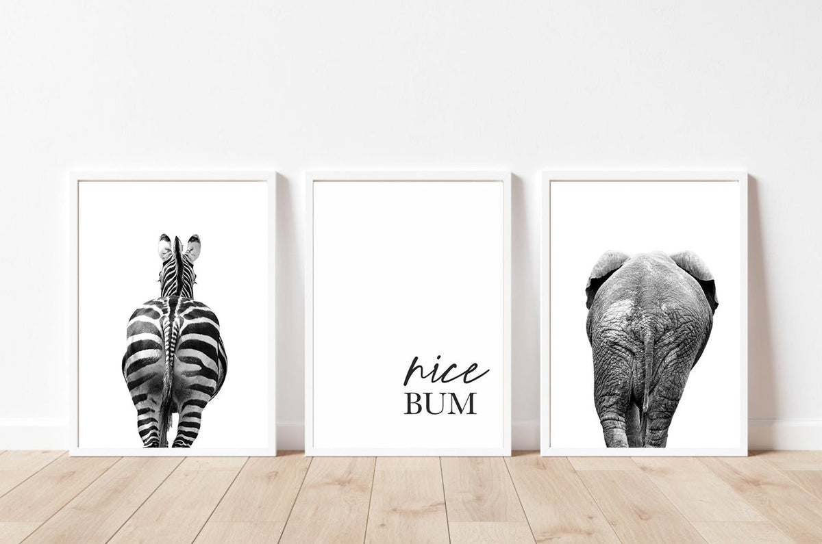 set of 3 bathroom prints